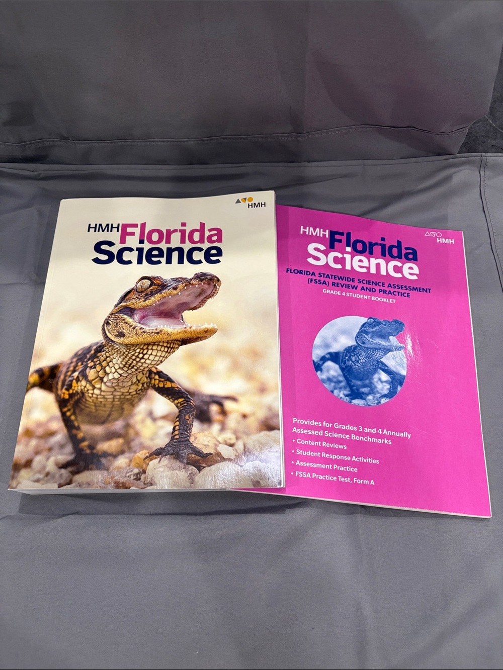 2 Educational HMH Florida Science 4th Grade Student Book & Workbook
